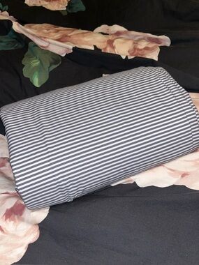 Brooklinen ~Dark Grey & White Striped Pillow Cover~ King~ 💯cotton